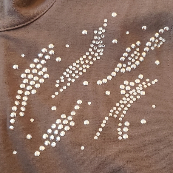 WEEKENDS by Chico's Zip Rhinestone Accented Vest Size 1 - Picture 5 of 7